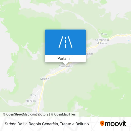 Mappa Strèda De La Règola Generèla