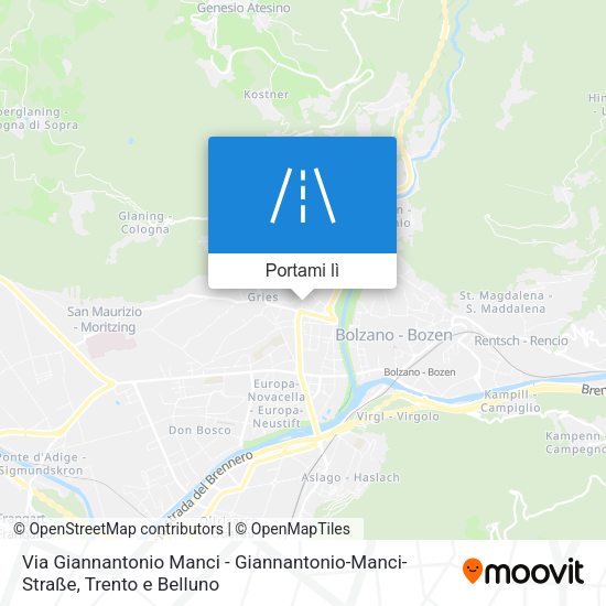 Mappa Via Giannantonio Manci - Giannantonio-Manci-Straße