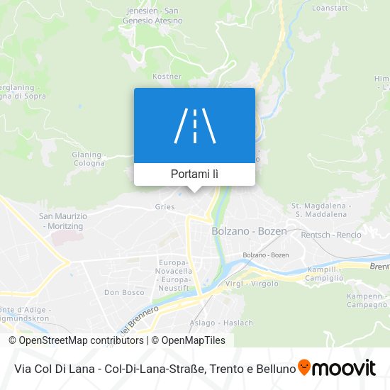 Mappa Via Col Di Lana - Col-Di-Lana-Straße