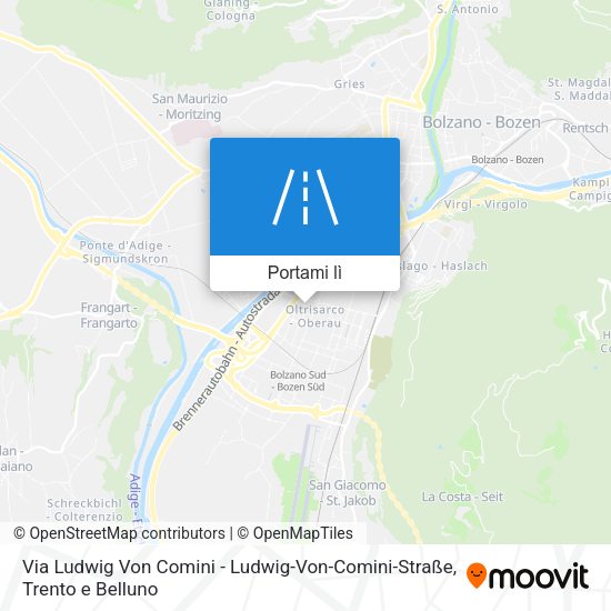 Mappa Via Ludwig Von Comini - Ludwig-Von-Comini-Straße