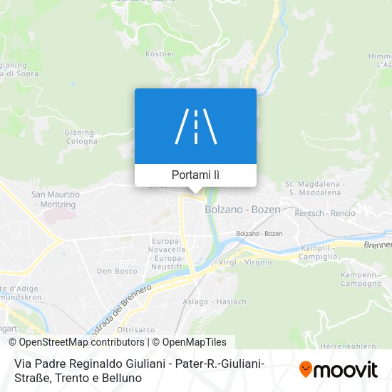 Mappa Via Padre Reginaldo Giuliani - Pater-R.-Giuliani-Straße