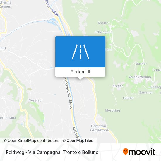 Mappa Feldweg - Via Campagna