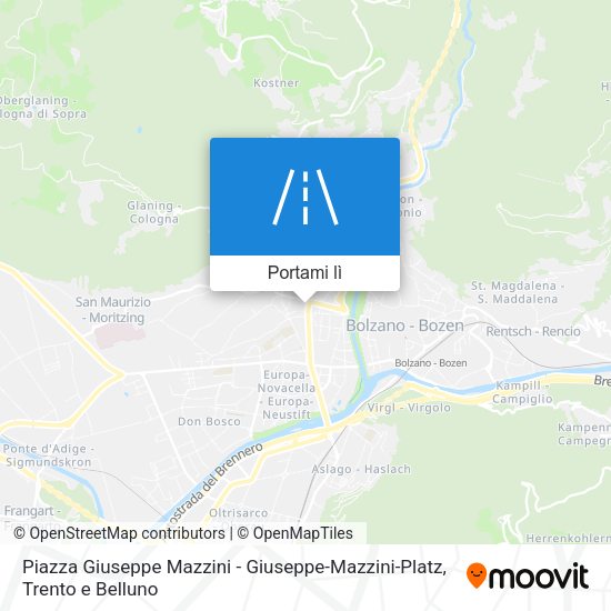 Mappa Piazza Giuseppe Mazzini - Giuseppe-Mazzini-Platz