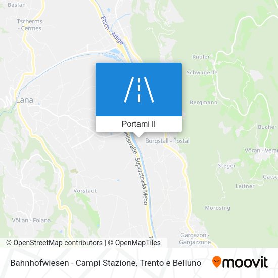 Mappa Bahnhofwiesen - Campi Stazione