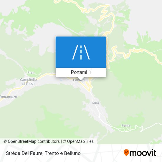 Mappa Strèda Del Faure