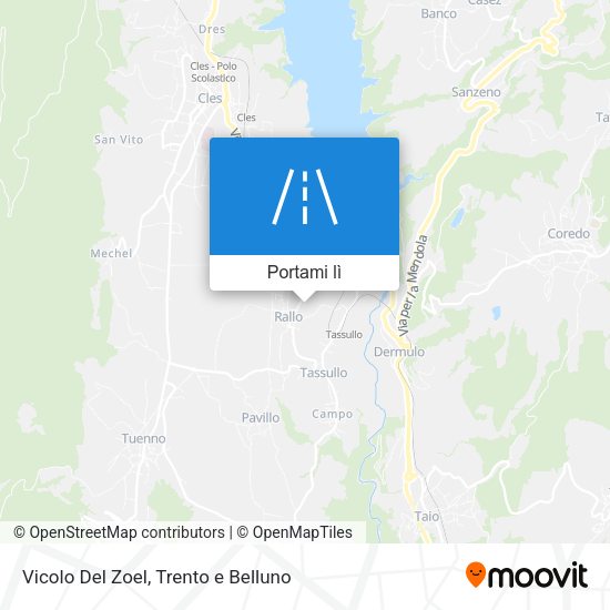 Mappa Vicolo Del Zoel