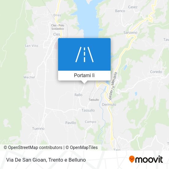 Mappa Via De San Gioan