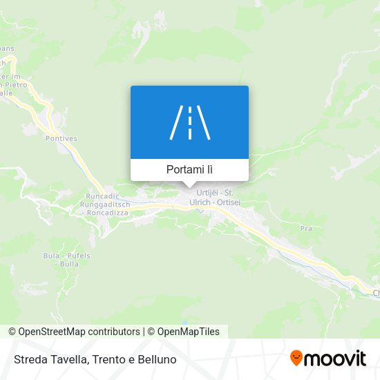 Mappa Streda Tavella