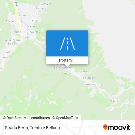 Mappa Strada Berto