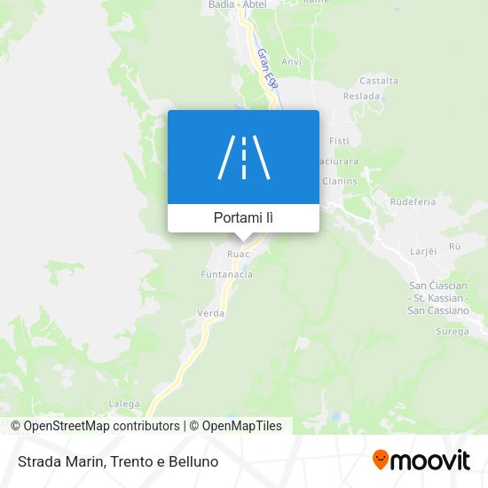 Mappa Strada Marin