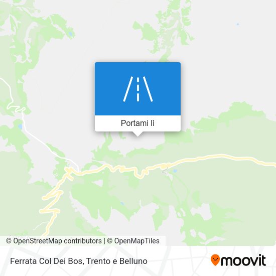 Mappa Ferrata Col Dei Bos