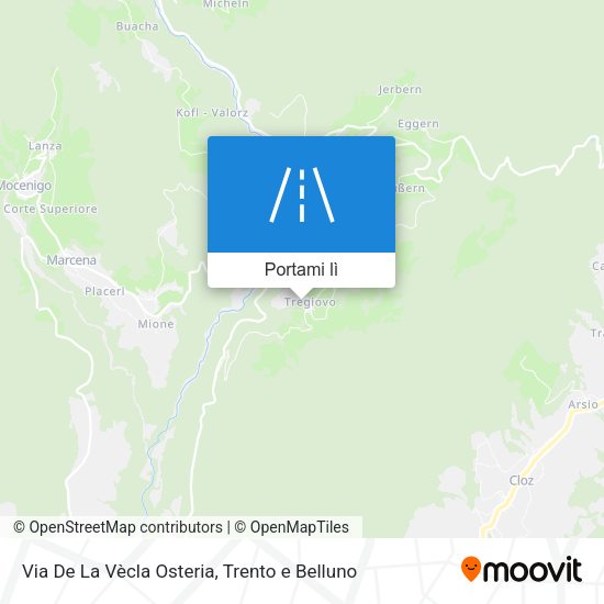 Mappa Via De La Vècla Osteria