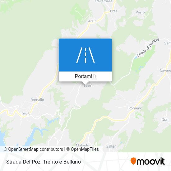Mappa Strada Del Poz
