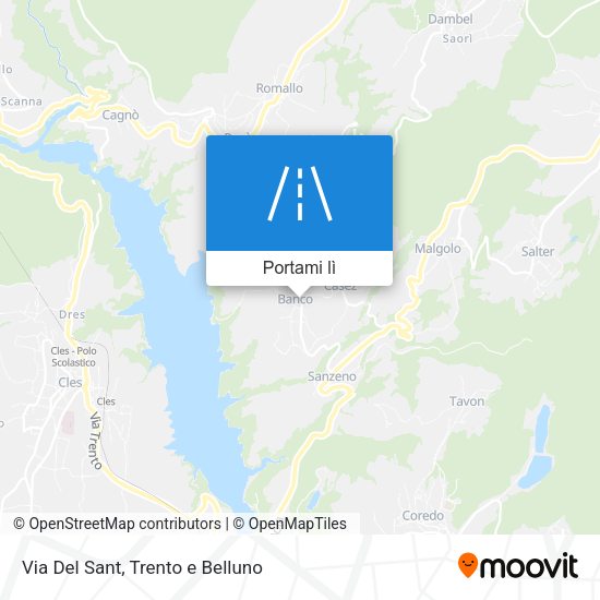 Mappa Via Del Sant