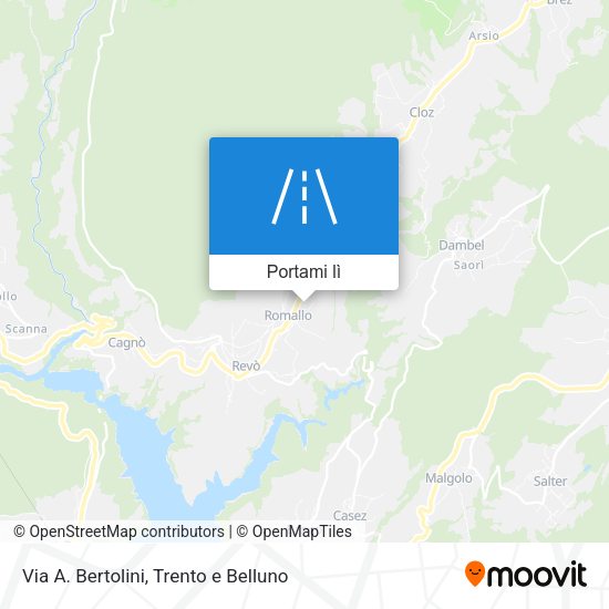 Mappa Via A. Bertolini