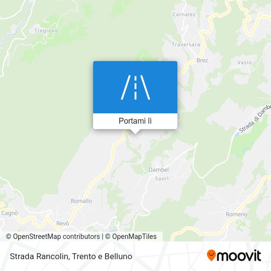 Mappa Strada Rancolin