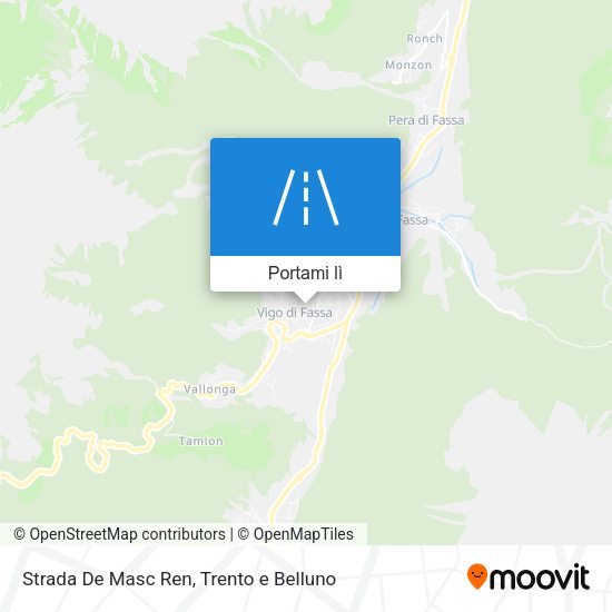 Mappa Strada De Masc Ren