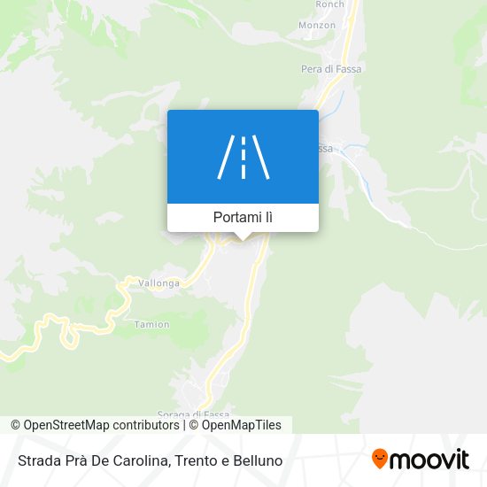 Mappa Strada Prà De Carolina