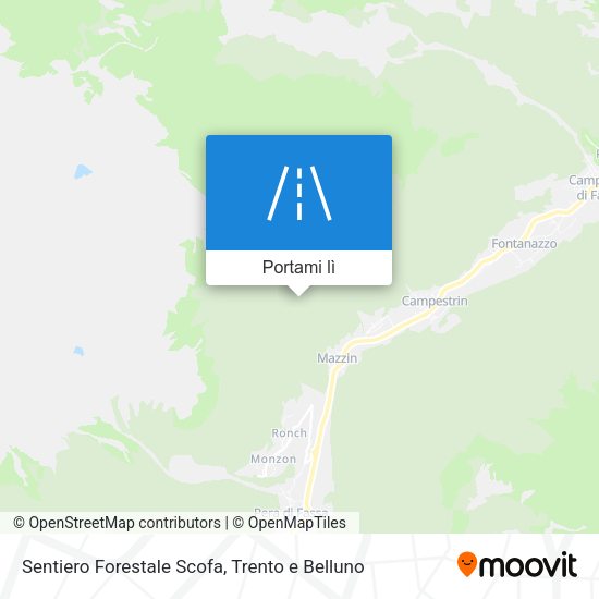 Mappa Sentiero Forestale Scofa