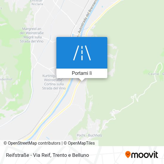 Mappa Reifstraße - Via Reif