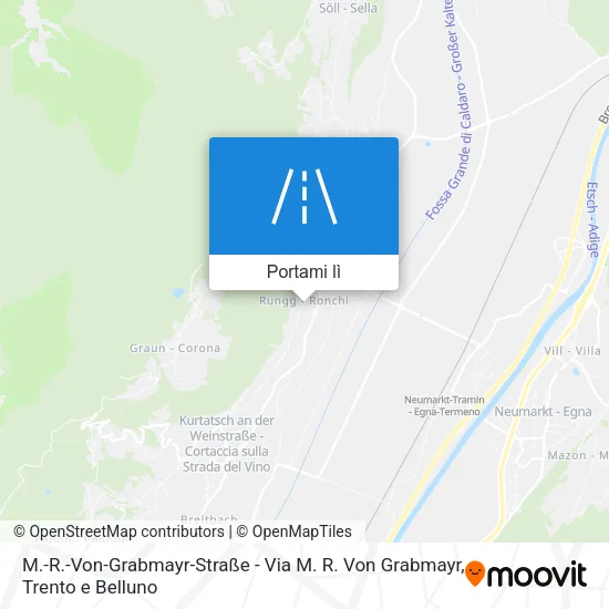 Mappa M.-R.-Von-Grabmayr-Straße - Via M. R. Von Grabmayr