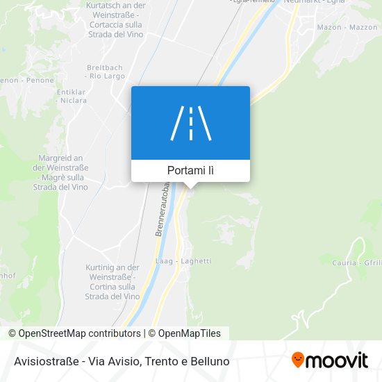 Mappa Avisiostraße - Via Avisio