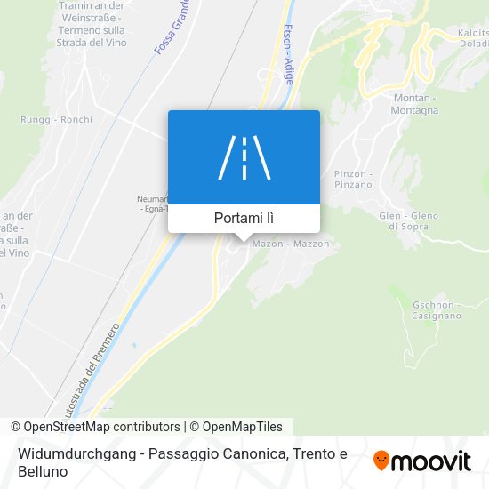 Mappa Widumdurchgang - Passaggio Canonica