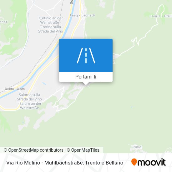 Mappa Via Rio Mulino - Mühlbachstraße