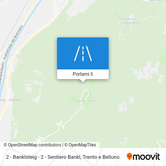 Mappa 2 - Banklsteig  -  2 - Sentiero Bankl