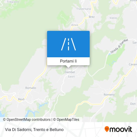 Mappa Via Di Sadorni