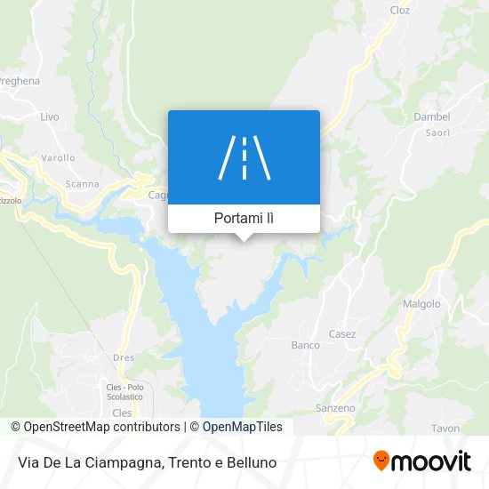 Mappa Via De La Ciampagna