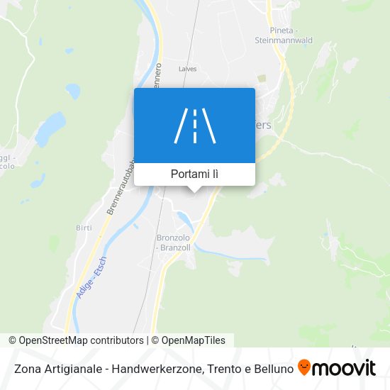 Mappa Zona Artigianale - Handwerkerzone