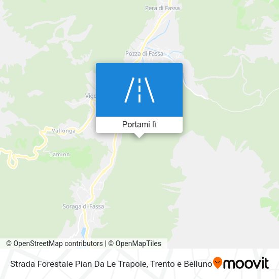 Mappa Strada Forestale Pian Da Le Trapole