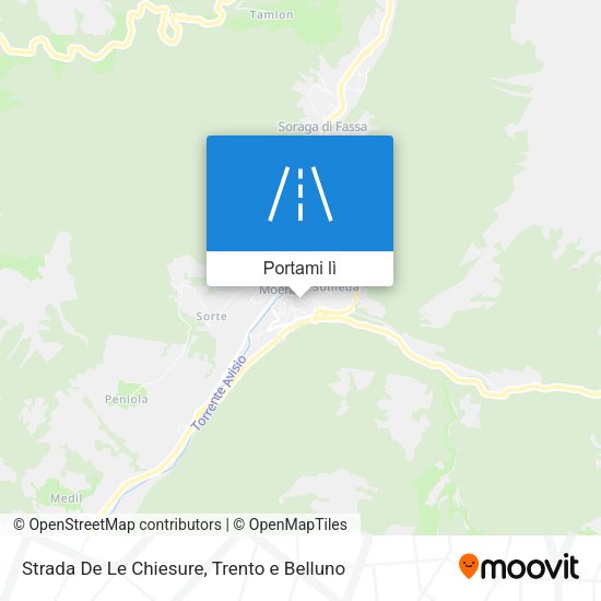 Mappa Strada De Le Chiesure