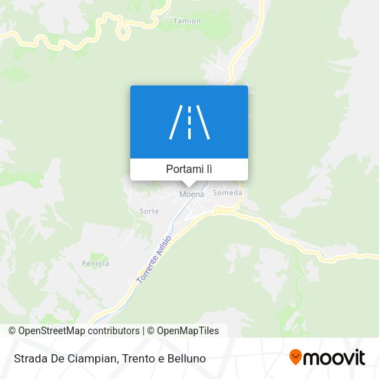 Mappa Strada De Ciampian