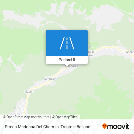 Mappa Strèda Madonna Del Chermin