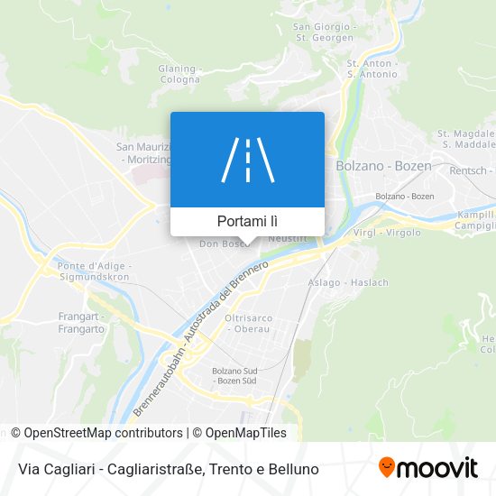 Mappa Via Cagliari - Cagliaristraße