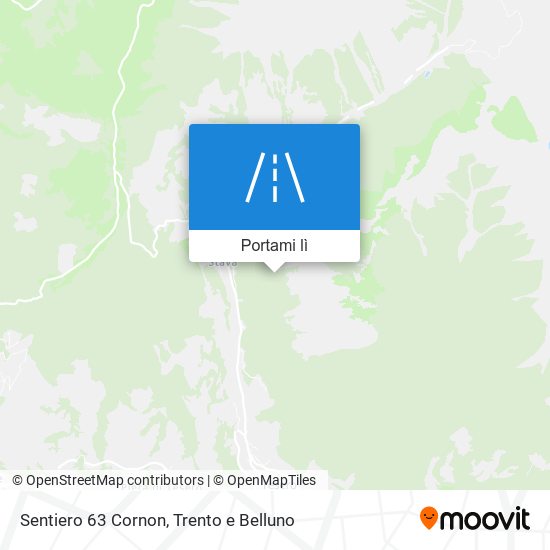 Mappa Sentiero 63 Cornon