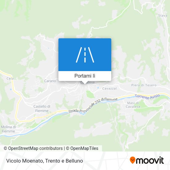 Mappa Vicolo Moenato
