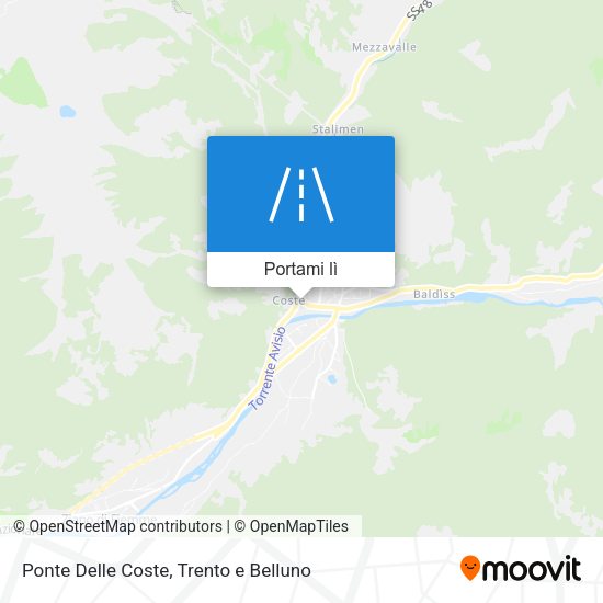 Mappa Ponte Delle Coste