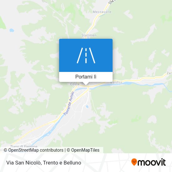Mappa Via San Nicolò