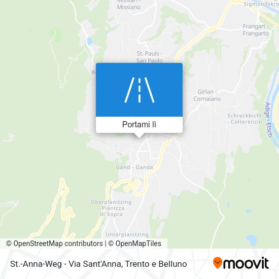 Mappa St.-Anna-Weg - Via Sant'Anna
