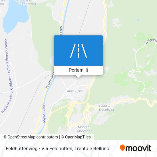 Mappa Feldhüttenweg - Via Feldhütten