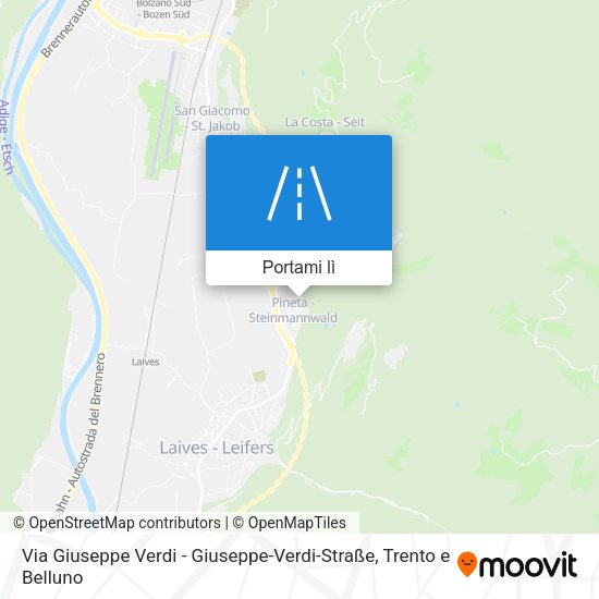 Mappa Via Giuseppe Verdi - Giuseppe-Verdi-Straße