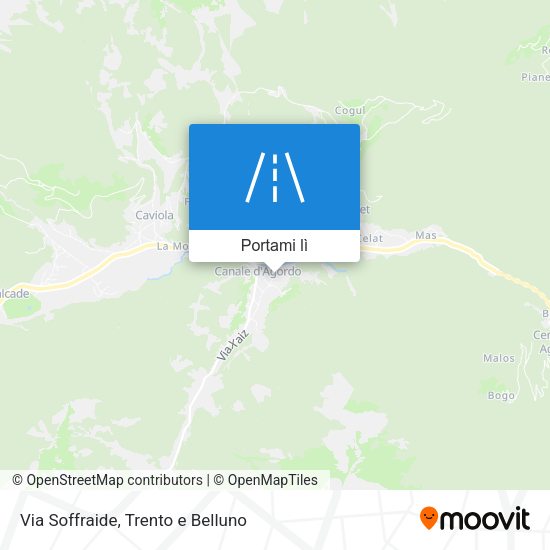 Mappa Via Soffraide
