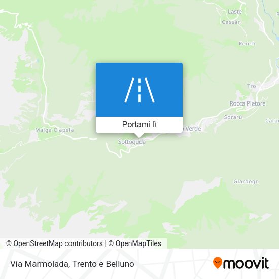Mappa Via Marmolada