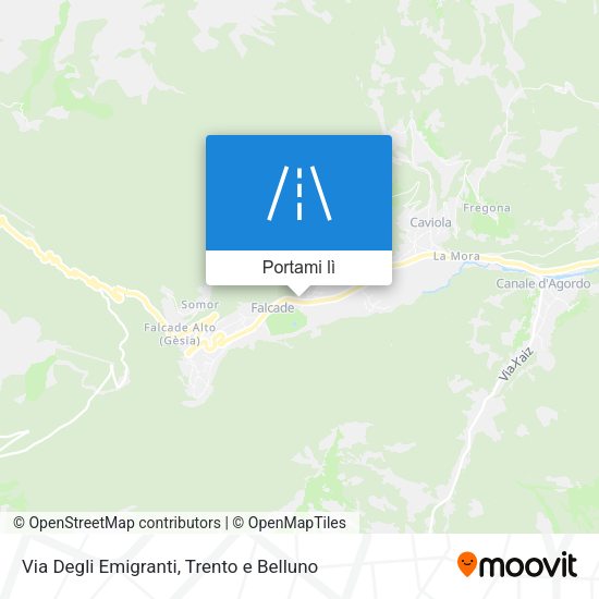 Mappa Via Degli Emigranti