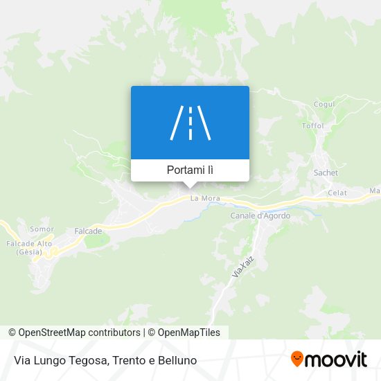 Mappa Via Lungo Tegosa