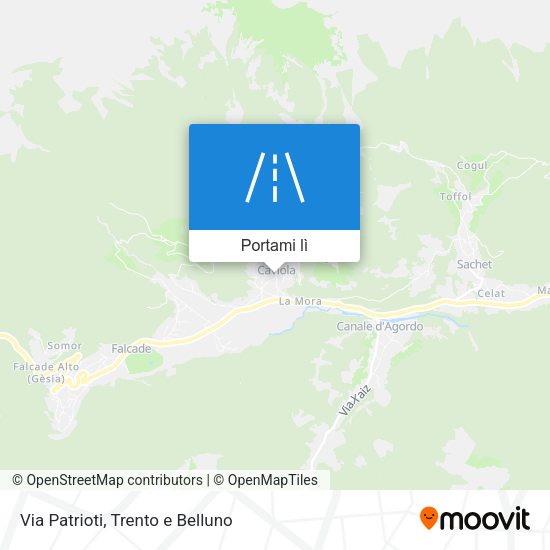 Mappa Via Patrioti