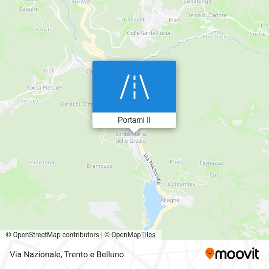 Mappa Via Nazionale
